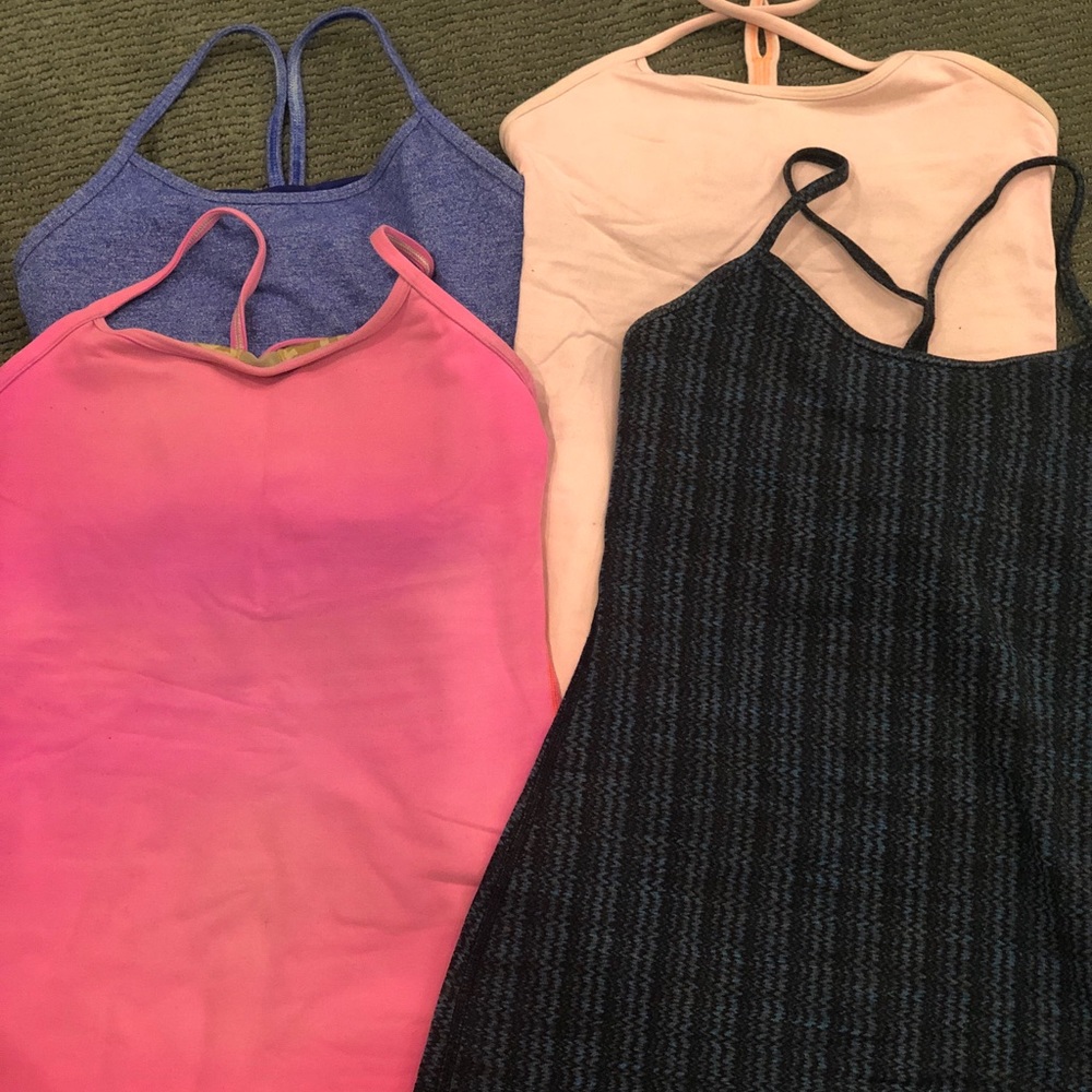 4 Power Y Lululemon tanks size 6- 4 for $80